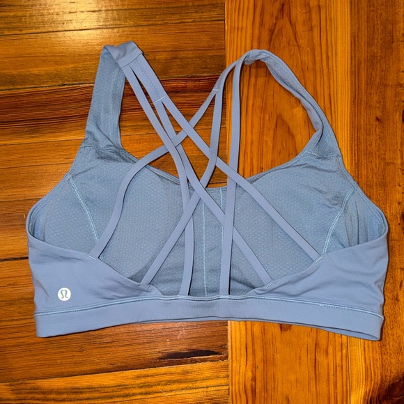 Lululemon Free to Be Serene Bra Size 10 Blue - Picture 2 of 12